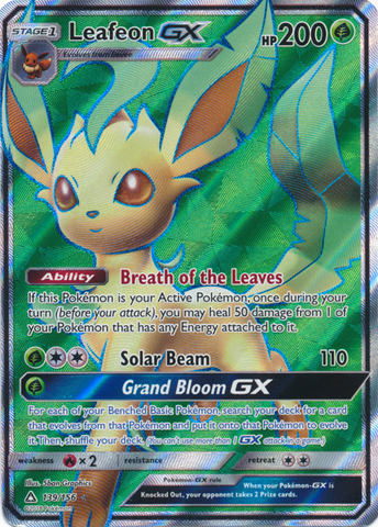 Leafeon GX 139 156 Full Art Ultra Rare Pokemon Pokemon Singles