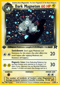 Dark Magneton Holo Rare St Edition Pokemon Singles