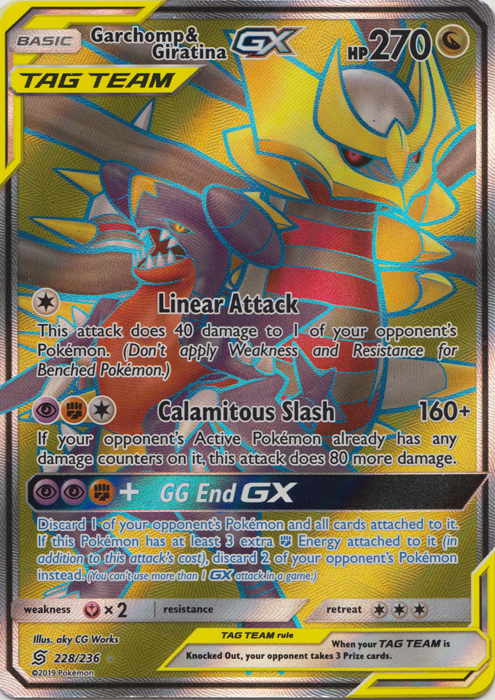 Garchomp Giratina Tag Team GX 228 236 Full Art Ultra Rare