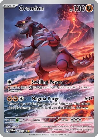 Groudon Illustration Rare Pokemon Singles Scarlet