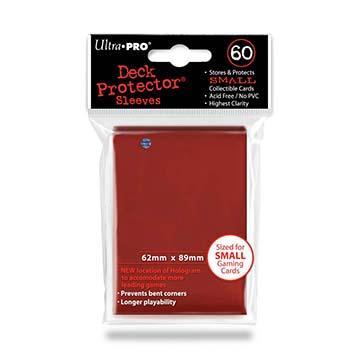 60ct Red Small Deck Protectors
