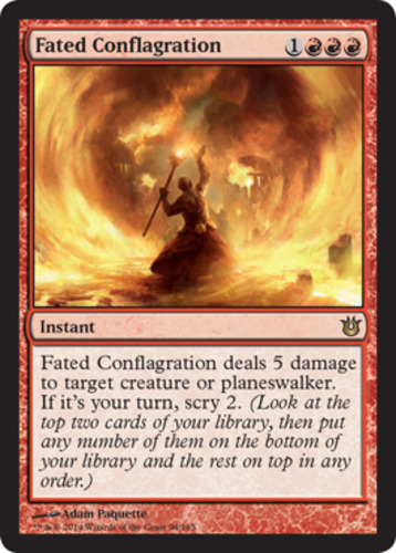 Fated Conflagration - Foil-[Born of the Gods]-Lightly Played, English-1-Foil-MTG