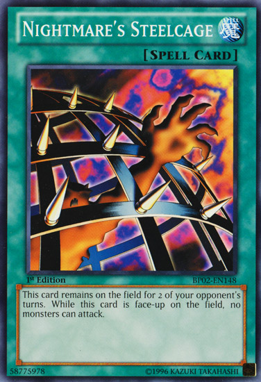 Nightmares Steelcage - BP02-EN148 - Common - Unlimited Edition