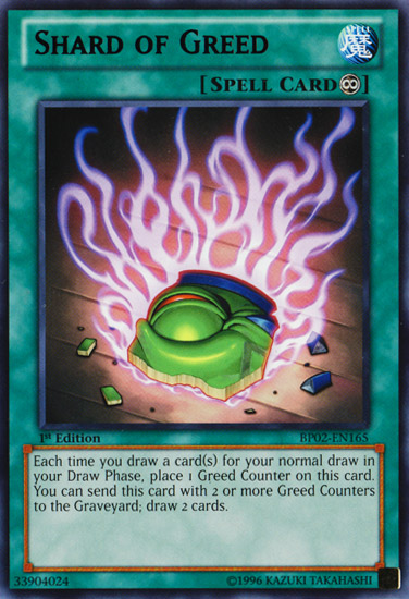Shard of Greed - BP02-EN165 - Rare - Unlimited Edition