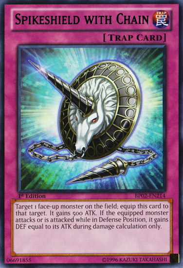 Spikeshield with Chain - BP02-EN214 - Rare - Unlimited Edition