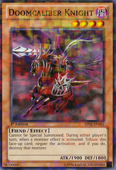 Doomcaliber Knight - BP02-EN062 - Mosaic Rare - Unlimited Edition