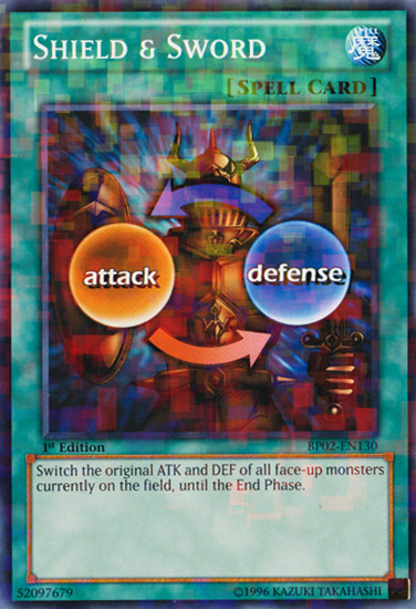 Shield & Sword - BP02-EN130 - Mosaic Rare - Unlimited Edition