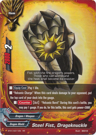 Steel Fist, Dragoknuckle - BT01/0011 - RR Steel Fist, Dragoknuckle - BT01/0011 - RR