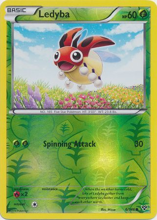 Ledyba - 6/146 - Common - Reverse Holo