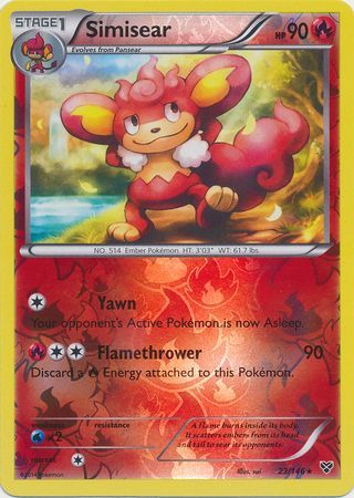 Simisear - 23/146 - Rare - Reverse Holo