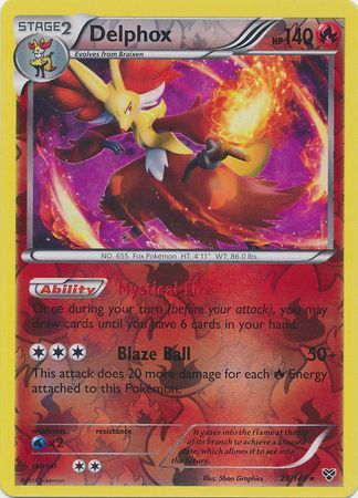 Delphox - 26/146 - Holo Rare - Reverse Holo