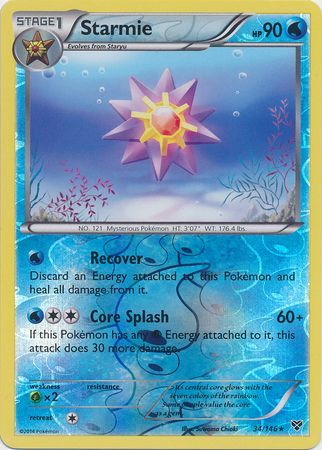 Starmie - 34/146 - Rare - Reverse Holo