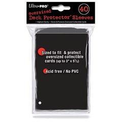 Ultra Pro 40ct Black Oversized Deck Protectors 40ct