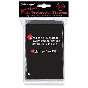 40ct Black Oversized Deck Protectors 40ct