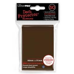 Ultra Pro 84027 Solid Standard Deck Protectors 50ct - Brown