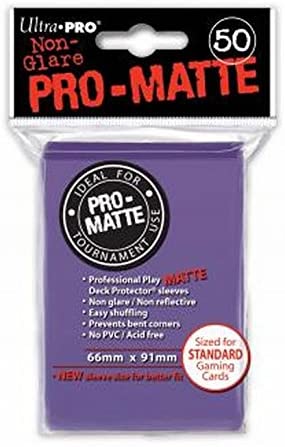 Ultra Pro - 50ct Pro-Matte Purple Standard Deck Protectors