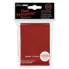 Ultra Pro 82672 Solid Standard Deck Protectors 50ct - Red