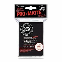 Ultra Pro - 60ct Pro-Matte Black Small Deck Protectors