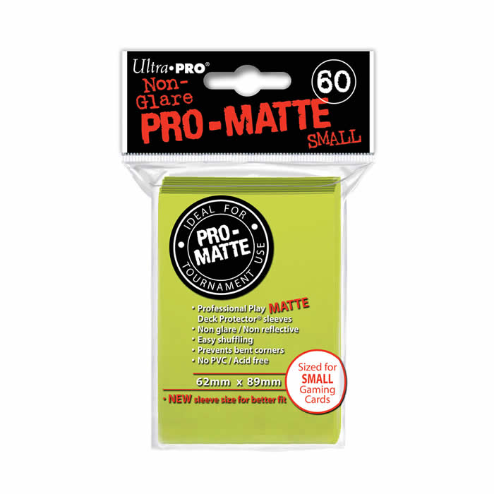 Ultra Pro PRO-Matte Small Sleeves - Bright Yellow (60ct)