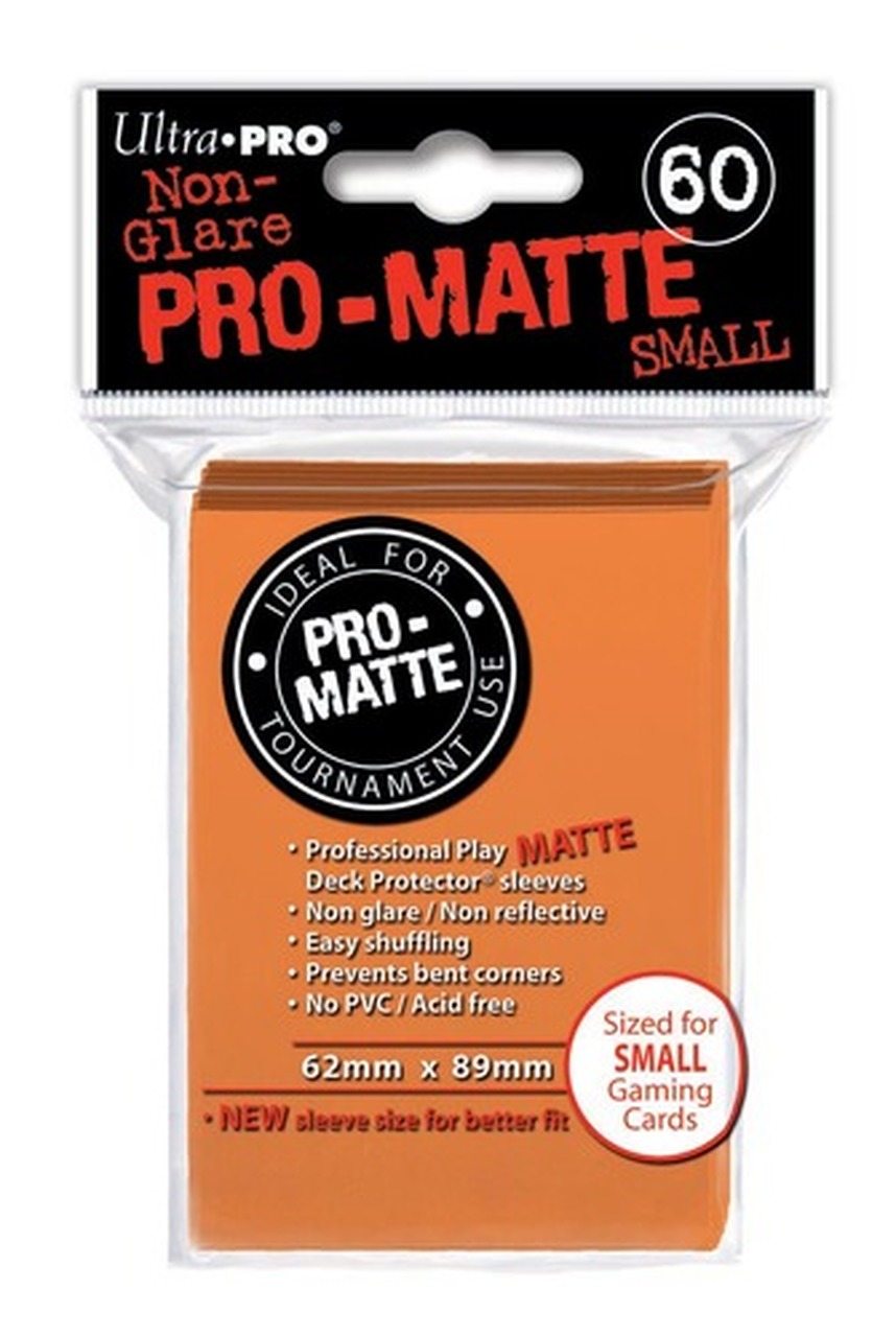 60ct Pro-Matte Orange Small Sleeves