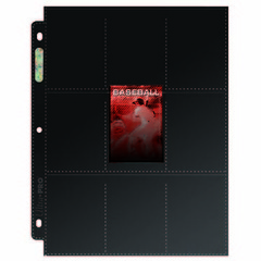 18-Pocket Platinum Topload Page with Black Background