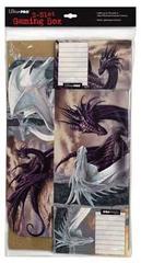 Black & White Dragon Corrugated Storage Box by Ciruelo