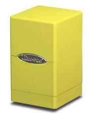 UPR84182: Deckbox: Satin Tower 100+ Solid- Yellow, Bright