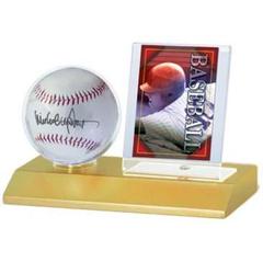 Baseball & Card Light Wood Holder