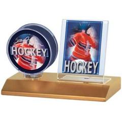 Puck & Card Light Wood Holder