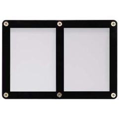 2-Card Black Frame Screwdown Holder