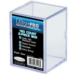 2-Piece 150 Count Clear Card Storage Box