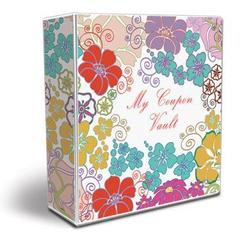 3-Ring Coupon Organizer Binder - Flowers