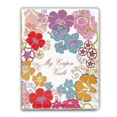 4-Pocket Coupon Organizer Portfolio - Flowers