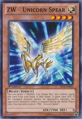 ZW - Unicorn Spear - SP14-EN004 - Starfoil Rare - 1st Edition