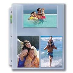 3-Hole Photo Page for 4 x 6 Prints (300ct Bulk)