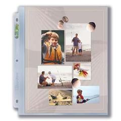 3-Hole Photo Page for 8  x 11 Prints (300ct Bulk)