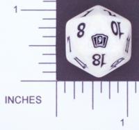 Magic Spindown Die - 9th Edition - White