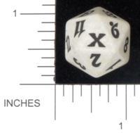 Magic Spindown Die - 10th Edition - White