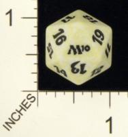 Magic Spindown Die - 2010 Core Set - White