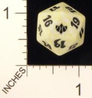 Magic Spindown Die - Conflux - White