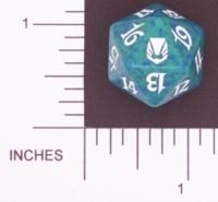 Magic Spindown Die - Darksteel - Green