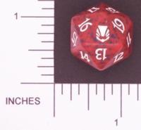 Magic Spindown Die - Darksteel - Red