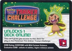 XY Kalos Chespin Starter Deck Code Card