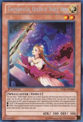 Gwenhwyfar, Queen of Noble Arms - LVAL-EN086 - Secret Rare - Unlimited Edition