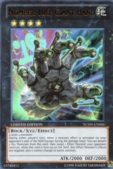 Number 106: Giant Hand - YCSW-EN006 - Super Rare - Limited Edition