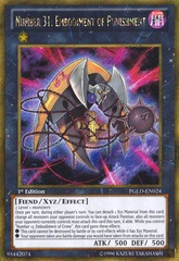 Number 31: Embodiment of Punishment - PGLD-EN024 - Gold Secret Rare - 1st Edition