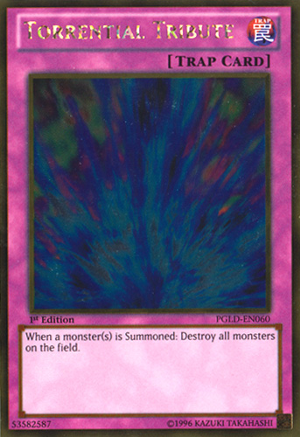 Torrential Tribute - PGLD-EN060 - Gold Rare - 1st Edition