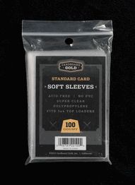 Soft Penny Sleeves 100 ct - Cardboard Gold