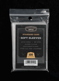 Soft Penny Sleeves 100 ct - Cardboard Gold