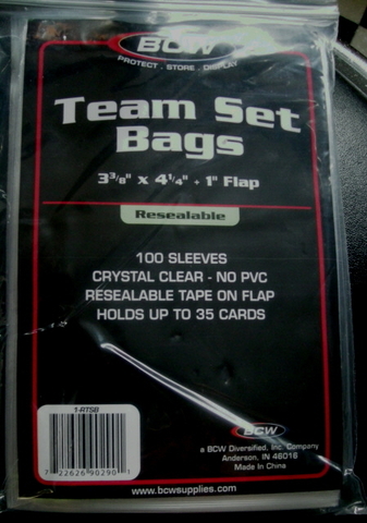 BCW Team Set Sleeves 100ct